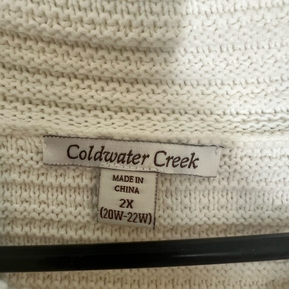 Cold Water Creek Ivory Sweater - Picture 3 of 3